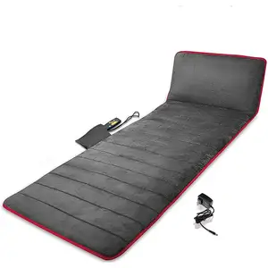 全身可折叠加热和振动背部电动按摩床垫垫