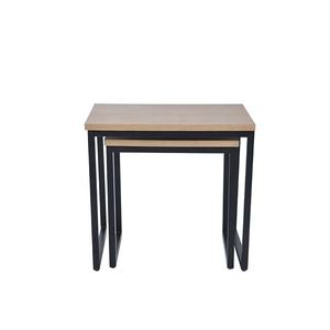 Mesa de Centro Moderna de Madera con Tapa de Vidrio y Patas de Metal, Muebles Económicos para Sala de Estar, Gran Venta - Product Image 2