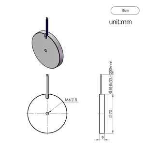 12v 24v 30Kg Mini kaldırma elektrikli mıknatıs 300N kuvvet Electromagnet