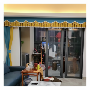 Tissu et matériaux de rideaux jacquard occultants à 100%, imperméables et insonorisés - Product Image 1