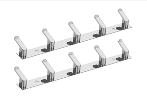 Premium PROMIXO Modern 5 Pin SS304 Stainless Steel Cloth <b>Hook</b> Wall Mount Adjustable Heavy Duty Rustproof <b>Towel</b> Organizer - Product Image 4