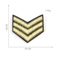 Insigne de casquette broderie fer sur manche insigne épaule Patch
