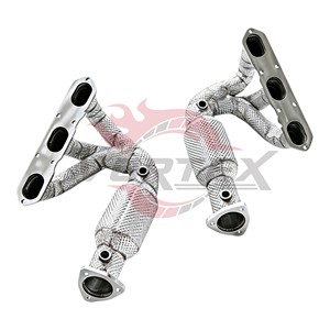 Colectores de escape con protección térmica Vortex compatibles con Porsche 987.1 Boxster Cayman 2.7 Performance Racing Manifold - Product Image 3