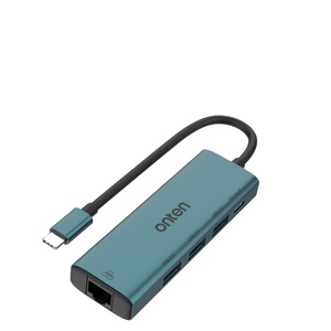 ONTEN bán buôn 5 trong 1 <span class=keywords><strong>USB</strong></span>-C để RJ45 100Mbps Card mạng <span class=keywords><strong>USB</strong></span> <span class=keywords><strong>Hub</strong></span> (<span class=keywords><strong>USB</strong></span> 3.0 + <span class=keywords><strong>USB</strong></span> 2.0*2) với 5V cổng điện OTN-UC121 - Product Image 1