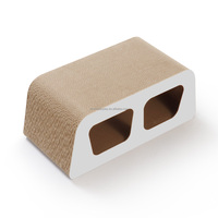 Griffoir pour chat en carton avec impression personnalisée, lit pour chat