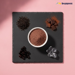 Poudre de thé au lait chocolaté 1kg, certifiée Halal HACCP, pour les boutiques de thé au lait et de bubble tea, marque privée - Product Image 5