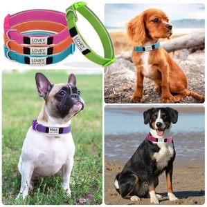 <strong>Personalised</strong> Reflective Adjustable Padded Pet <strong>Dog</strong> Cat Collar with Name Plates Engravable ID <strong>Tag</strong> for Small Medium Large <strong>Dogs</strong> - Product Image 5
