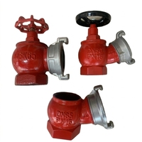 Ensemble de poteaux d'incendie intérieurs norme russe GOST 16K65 DN65 avec raccord de tuyau d'incendie et buse à jet droit, directement de l'usine