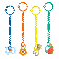 Sangles de sécurité en silicone pour sucettes et anneaux de dentition pour bébé, réglables, sans BPA, pour poussettes, chaises hautes, lits bébé et sacs, jouet de dentition