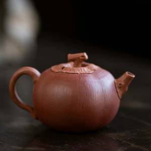 Caqui Yixing Zisha Bule, Pote de chá artesanal com filtro de 7 furos, Infuse Brew Kungfu Tea Maker <span class=keywords><strong>100cc</strong></span>(Jiangpo & Dahongpao Argila) - Product Image 3