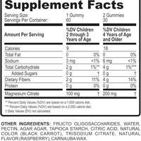 Bonbons Gommeux Personnalisés Transfrontaliers au Citrate de Magnésium Naturel pour Enfants, Saveur Framboise, Sans Sucre, 60 Unités, 2 Doses par Gomme