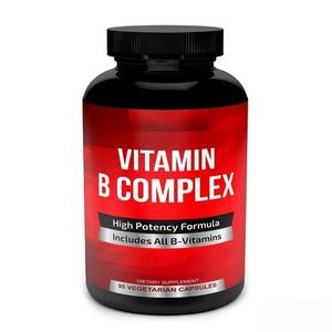 Capsule di Complesso B Super OEM ODM, Combina Vitamine B12, B1, <span class=keywords><strong>B2</strong></span>, B3, B5, B6, B7, B9 per un Metabolismo Energetico Sano - Product Image 1