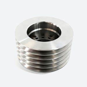 Puleggia Centrifuga a 5 Scanalature in Acciaio Inox Lavorata CNC - Parte di Trasmissione per Separatore Industriale con Tolleranza di Precisione +/-0,005mm - Product Image 2