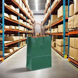 Sacs de shopping en kraft de Noël personnalisés avec logo, en gros, recyclés, fiables et abordables - Product Image 5