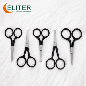 Tijeras de mango de revestimiento suave al tacto de goma negra al por mayor éxito de ventas Eliter tijeras de uñas de buena calidad Tijeras para uñas - Product Image 5