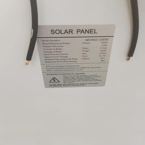 แผงโซลาร์เซลล์โมโนคริสตัลไลน์สีดำทั้งหมด 100W ขนาดเซลล์ 156.75 มม. 12V 24V ใช้ในบ้านและรถยนต์ - Product Image 4