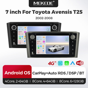 Autoradio Android MEKEDE 7 pouces H2 H4 H6 avec écran, lecteur <span class=keywords><strong>MP3</strong></span>, vidéo, radio et DSP pour Toyota Avensis <span class=keywords><strong>T25</strong></span> 2002-2008 - Product Image 1