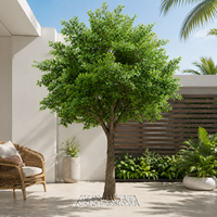 Arbre artificiel banyan résistant aux UV de 4,6 m |   Grand arbre artificiel réaliste pour hôtels, complexes hôteliers, centres commerciaux et projets commerciaux
