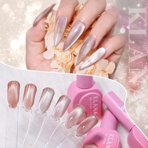 ยาทาเล็บเจล KLANA Moonlight Glass Bead Cat Eye ขนาด 15 มล. สีชมพู แม่เหล็กแรงสูง สีนู้ดใส ประกายวิบวับ แบบเม็ดแก้ว  สินค้าจากโรงงาน - Product Image 3