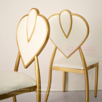 Chaises de salle à manger empilables en fer pour hôtels, modernes et luxueuses, blanches, pour mariages, événements, hôpitaux, parcs, maisons, bureaux, durables