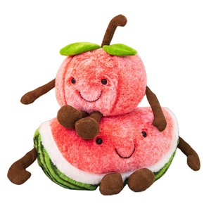 8 pouces pastèques cerise en peluche Simulation fruits peluche courte peluche fruits fille oreiller mignon poupée cadeau griffe Machine <span class=keywords><strong>Acarde</strong></span> - Product Image 1