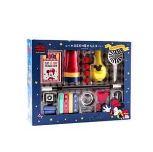 Conjunto de brinquedos de quebra-cabeça mágico Mickey para presente de Natal 10 adereços de plástico para crianças