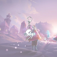 Gantungan Kunci Akrilik Sky Children of the Light Manta, Gantungan Tas Ransel Anak Bergambar Kartun Lucu, Hadiah Periferal Game untuk Teman
