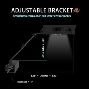 Đèn <span class=keywords><strong>LED</strong></span> Nano Reef 2025 Điều Khiển Cảm Ứng 30w 2 Kênh Cho Bể Cá San Hô SPS LPS - Product Image 2