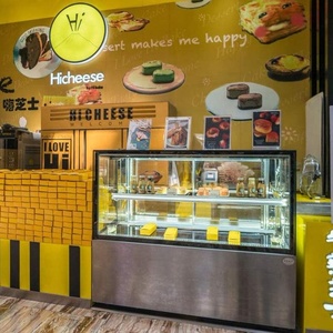 Profesional escaparate torta panadería de vidrio pantalla refrigerador hecho en China - Product Image 5