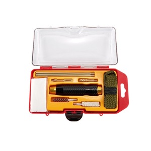 Compact <b>Cased</b> Outdoor Care Accessory, woven bundling strap + assorted brush pieces for convenient travel and field outdoor usage - Product Image 1