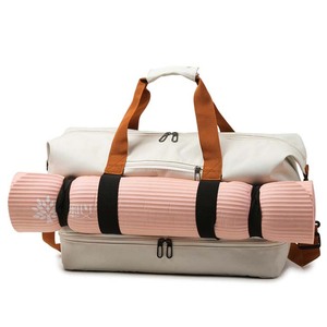 Borsa da Palestra in Tela per Donna con Logo Personalizzato, Borsa da Viaggio con Scomparto per Scarpe, Borsa Weekend Grande Capacità - Product Image 6