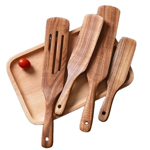 Hot Sales Wooden Kitchen Accessories 5-piece <strong>Spurtles</strong> Sets Bamboo Utensil Wooden <strong>Spurtles</strong> Kitchen Tools Set - Product Image 6