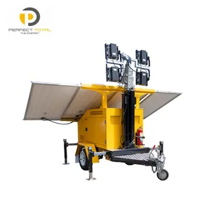 Mobile Solar Lighting Tower For For Mine Sites Sporting Evens Road Construction Work