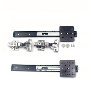 Rail coulissant pour porte d'armoire en acier, largeur 45 mm, montage latéral, longueur personnalisée, quincaillerie pour tiroir - Product Image 4