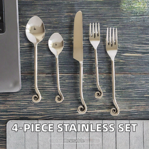Premium Quality 18/<b>8</b> Stainless Steel Flatware <b>set</b> Personalized <b>for</b> <b>Dinnerware</b> Kitchenware Home decor cutlery At Best Price - Product Image 2