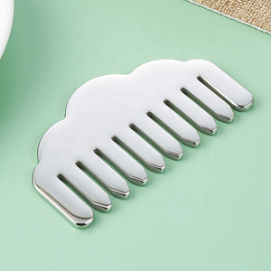 Masseur de cuir chevelu acier inoxydable Gua Sha peigne Mini peigne à cheveux acier inoxydable Guasha pour tête méridien Massage Guasha peigne - Product Image 2