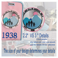 Patchs brodés personnalisés Jack and Jill of America à thermocoller pour chapeaux et chaussettes