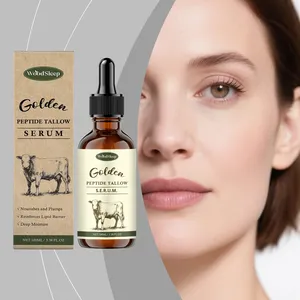 Suero Facial de Niacinamida con Logotipo Personalizado OEM, Hidratante Diario, Cuidado de la Piel Antiarrugas, Suero de Péptidos Dorados Suavizantes - Product Image 2