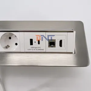 Support de table 2 ports usb chargeur 3 sorties aluminium parasurtenseur pince de bureau sur prise/pince de bureau uk barre d'alimentation station de charge