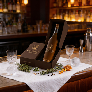 Bouteille en verre transparente vide de 750 ml à ouverture simple pour vin, spiritueux, liqueurs, avec boîte cadeau couleur personnalisée pour le stockage de brandy, whisky, vodka, <span class=keywords><strong>gin</strong></span> - Product Image 6