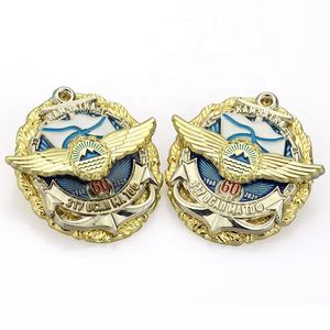 ป้ายโลหะโรงงานผู้ผลิตที่กำหนดเองทำ<span class=keywords><strong>3</strong></span>สัญลักษณ์ชั้นชุบทองและเงิน3D โลโก้เคลือบโลหะป้าย - Product Image 2