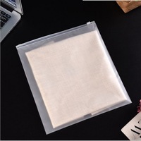 Nouveau sac en plastique à fermeture à glissière givré recyclable personnalisé emballage en plastique sacs à zip-lock en plastique transparent pour vêtements (PS35)