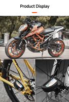 Antivol de disque JINJIAN avec alarme 110 dB – Verrou de frein à disque étanche avec fonctions de sécurité pour moto, vélo électrique et vélo
