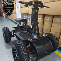 ATV Eléctrico Todoterreno de 10000W 72V60Ah para Adultos, Velocidad Rápida de 31MPH, 300KG, Scooter Eléctrico Todoterreno Plegable de 4 Ruedas