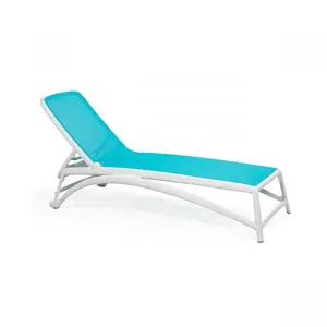 Уличная мебель для патио, Штабелируемый белый бежевый синий пляжный шезлонг, горячая Распродажа, дешевый Регулируемый ABS пластиковый бассейн, пляжный лежачий бассейн