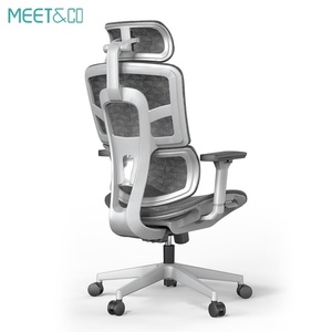 Chaise de bureau de direction de luxe en promotion avec dossier ergonomique en maille, pivotante et moderne, offrant un soutien dorsal confortable - Product Image 6