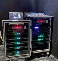POWAVESOUND amplificateur de puissance professionnel 2OHM DSP avec contrôle LCD 4x3000W classe D scène concert 1U amplificateur de puissance en rack