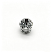 Réflecteur optique de précision pour lampe torche, usiné CNC, à LED unique, surface miroir lisse, électrolytique sous vide