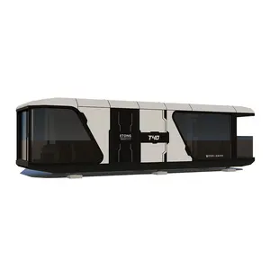 ETONG T40 조립식 가정 현대식 소형 모바일 주택 호텔 용 유리 벽 모듈 형 캡슐이있는 경치 좋은 곳에서 사용