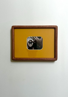 Cadre photo rond en bois massif fait main, cadre en bois personnalisé en usine avec passe-partout de couleur personnalisée, cadre photo mural